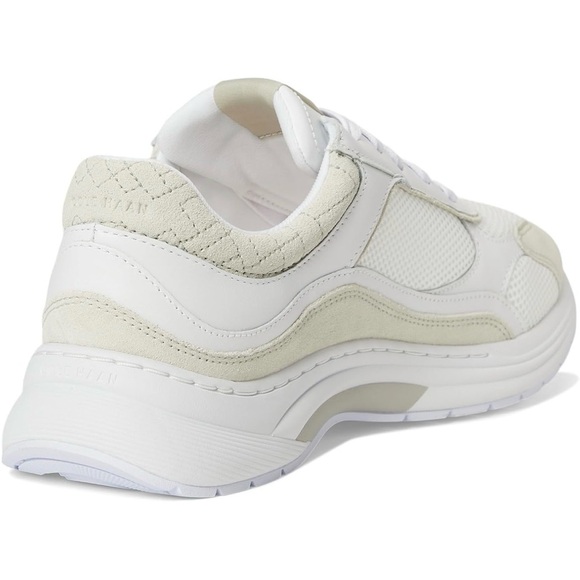 NIB Cole Haan Grandpro Eleeana Runner, White Ltr/Silver Birch Sde/White Mesh - Picture 8 of 9